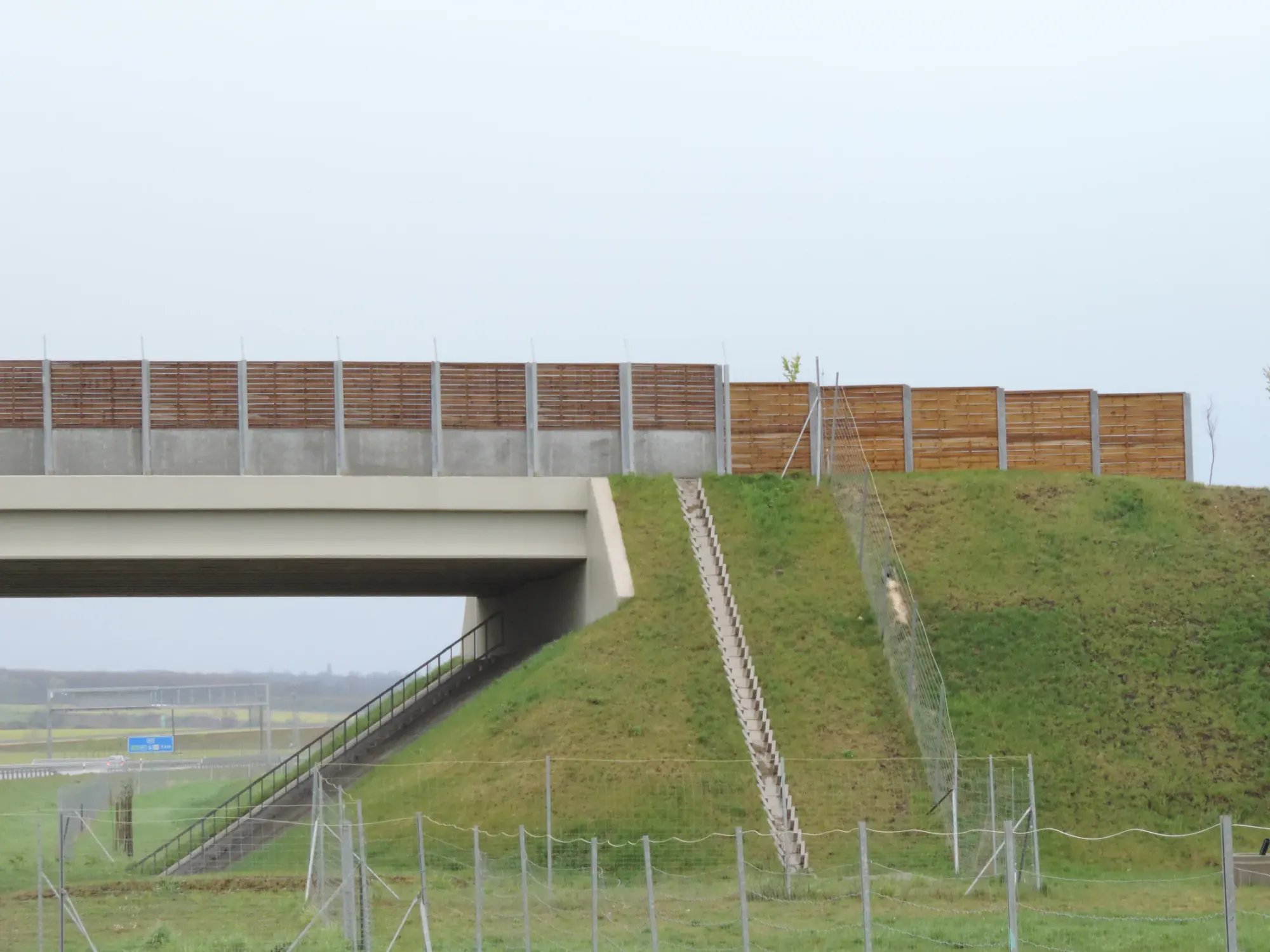 M76 I. szakasz madrterelő fal – FA Madár, helyszíni fotó 1