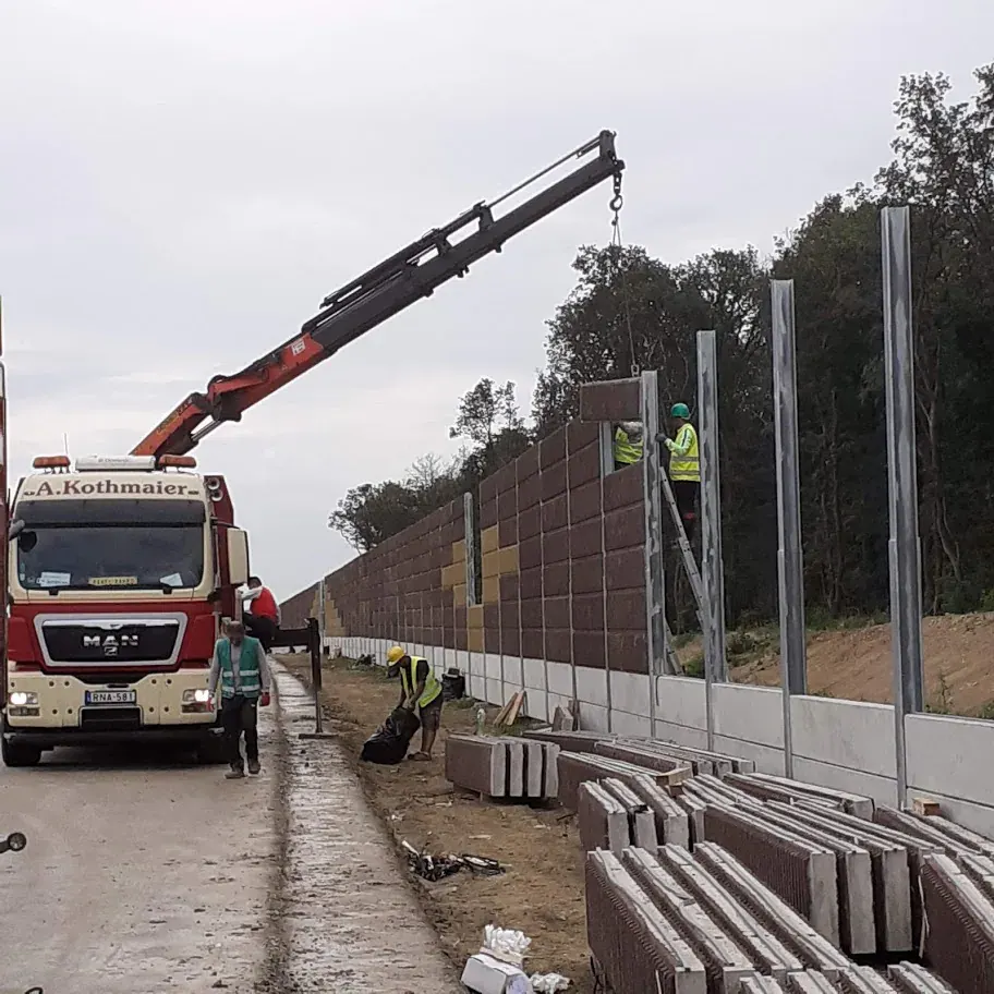 M85 autóút III. szakasz – XTR Akusztik-F, helyszíni fotó 2
